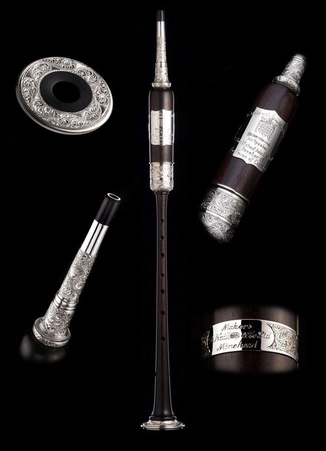 Full Silver Presentation Long Practice Chanter Full Silver Presentation Long Practice Chanter